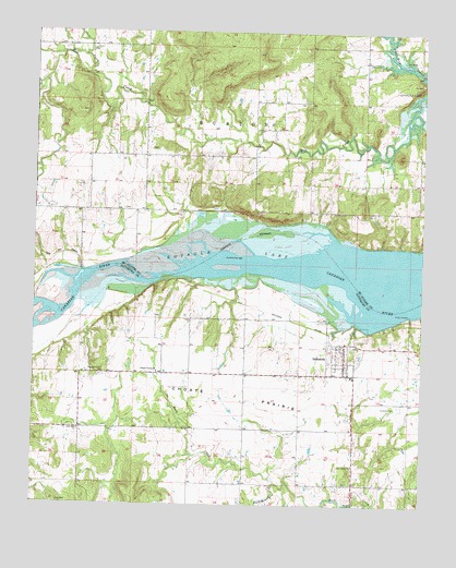 Indianola, OK USGS Topographic Map