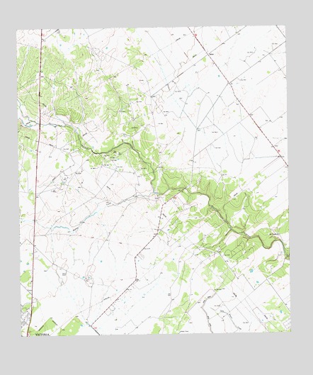 Inez NW, TX USGS Topographic Map