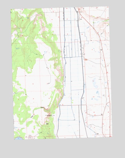 Infernal Caverns, CA USGS Topographic Map