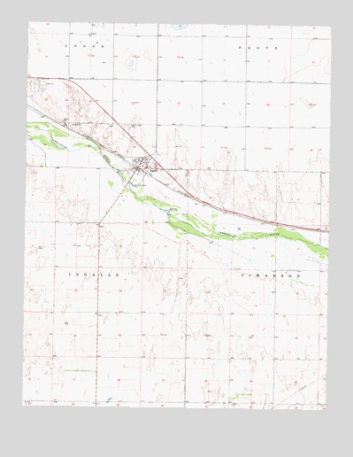 Ingalls, KS USGS Topographic Map