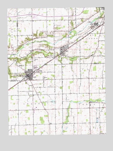 Ingalls, IN USGS Topographic Map