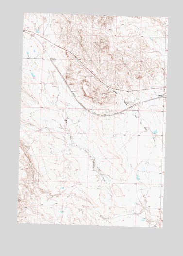 Ingomar West, MT USGS Topographic Map