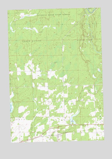 Ingram, WI USGS Topographic Map