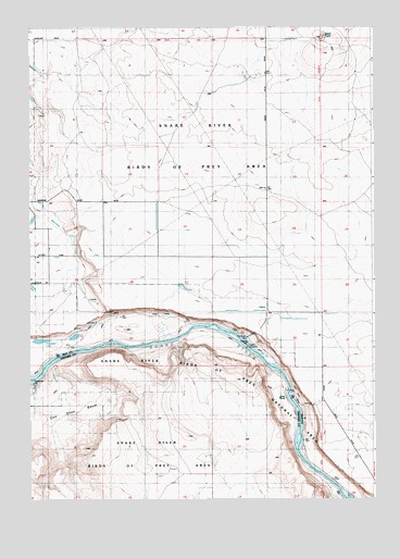Initial Point, ID USGS Topographic Map