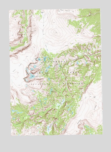 Ink Wells, WY USGS Topographic Map