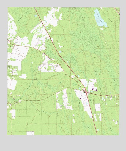 Bakersville, FL USGS Topographic Map