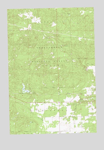 Ino, WI USGS Topographic Map