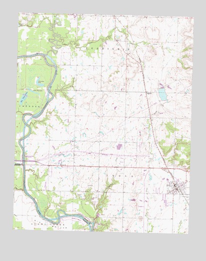 Inola, OK USGS Topographic Map