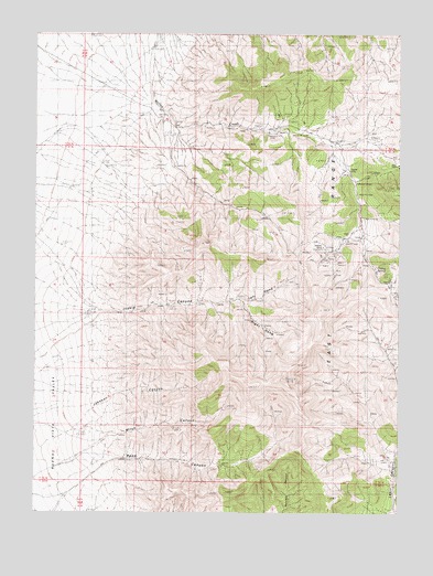 Inskip Canyon, NV USGS Topographic Map