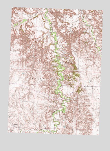 Interior SE, SD USGS Topographic Map