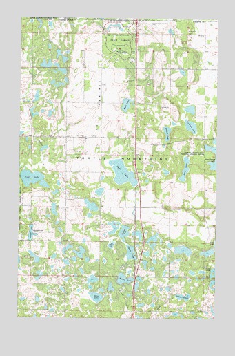 International Peace Garden, ND USGS Topographic Map