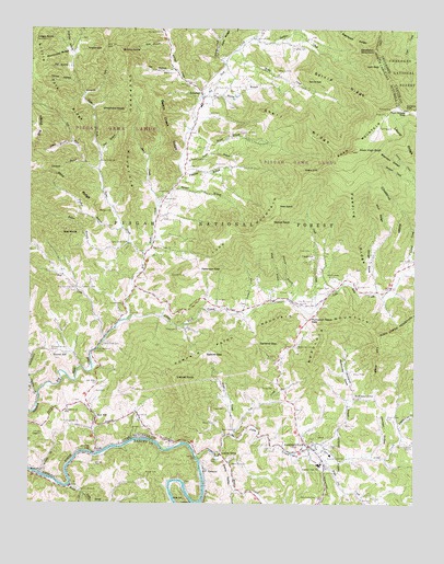 Bakersville, NC USGS Topographic Map