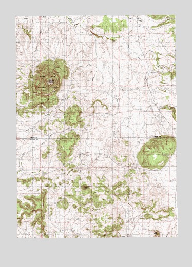 Inyan Kara Mountain, WY USGS Topographic Map