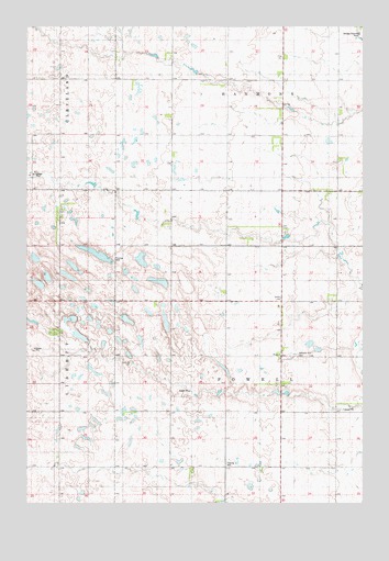 Ipswich SE, SD USGS Topographic Map