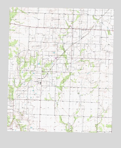 Ira NE, TX USGS Topographic Map