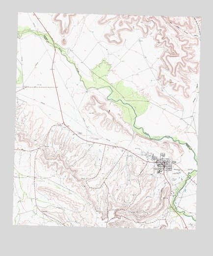 Iraan, TX USGS Topographic Map