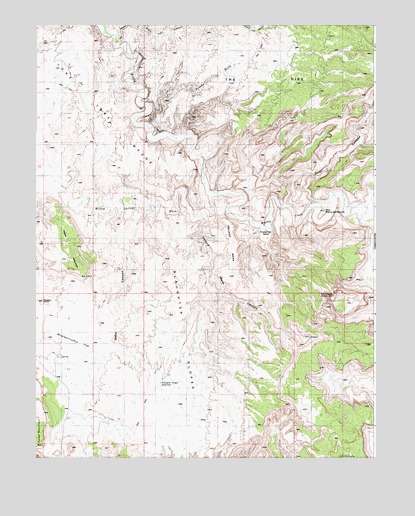 Ireland Mesa, UT USGS Topographic Map