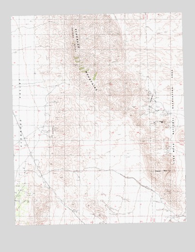 Ireteba Peaks, NV USGS Topographic Map
