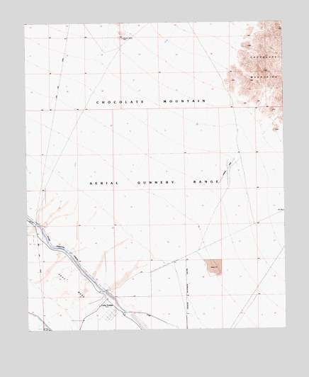 Iris Wash, CA USGS Topographic Map