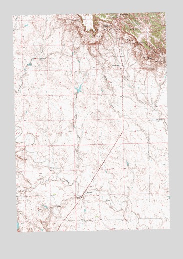 Irish Butte, SD USGS Topographic Map