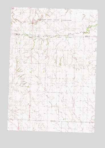 Irish Creek NE, SD USGS Topographic Map