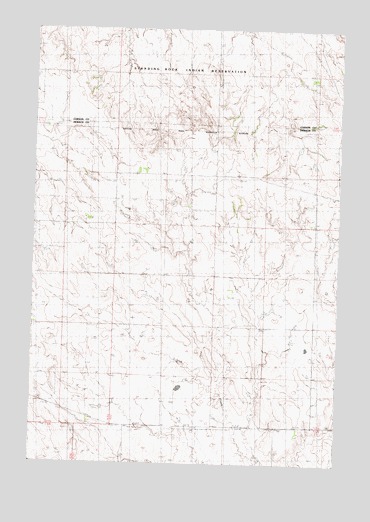 Irish Creek NW, SD USGS Topographic Map