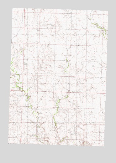 Irish Creek SE, SD USGS Topographic Map