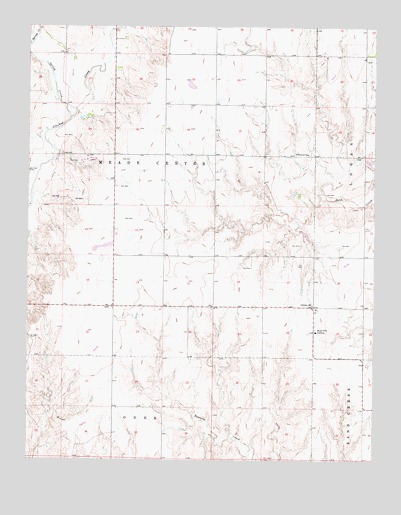 Irish Flats NE, KS USGS Topographic Map
