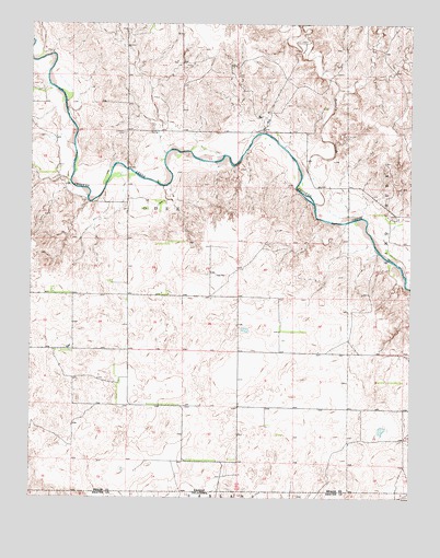 Irish Flats SE, KS USGS Topographic Map