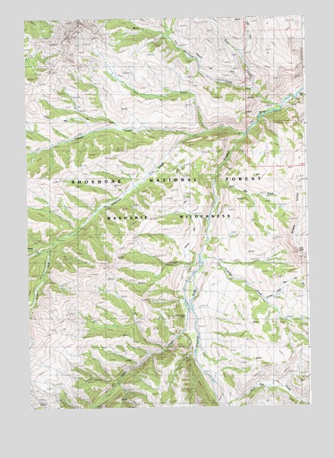 Irish Rock, WY USGS Topographic Map