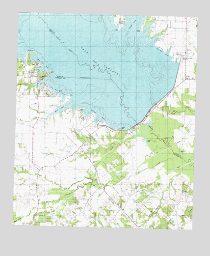 Iron Bridge Dam, TX USGS Topographic Map