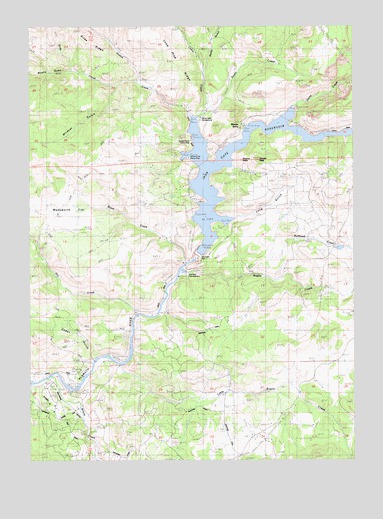 Iron Gate Reservoir, CA USGS Topographic Map