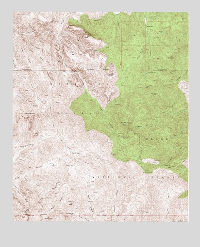 Iron Mountain, AZ USGS Topographic Map