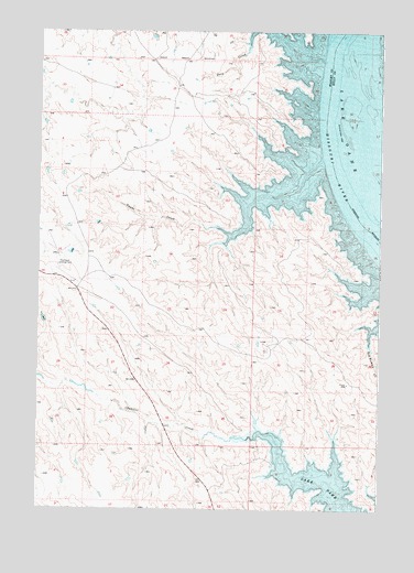 Iron Post Buttes SW, SD USGS Topographic Map