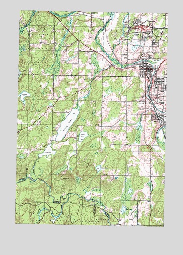 Iron River, MI USGS Topographic Map