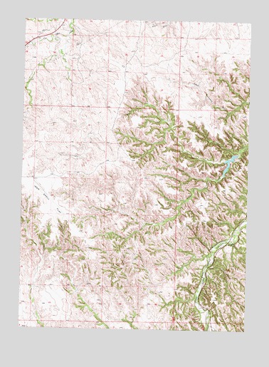 Iron Shell Flat East, SD USGS Topographic Map