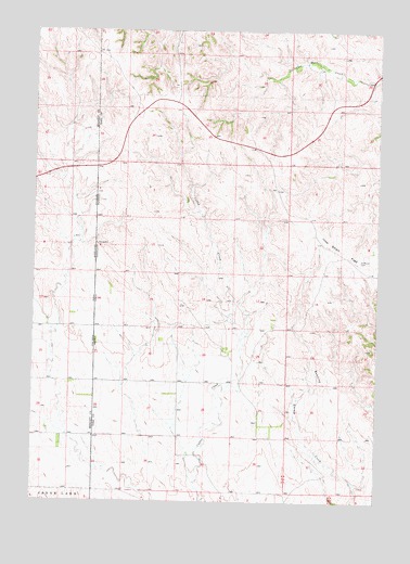Iron Shell Flat West, SD USGS Topographic Map