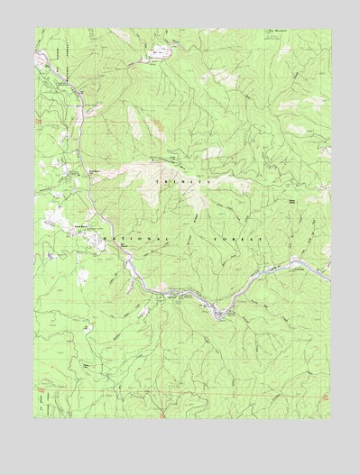 Ironside Mountain, CA USGS Topographic Map