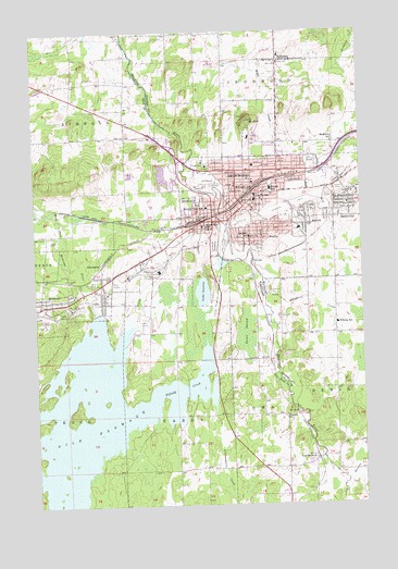 Ironwood, MI USGS Topographic Map