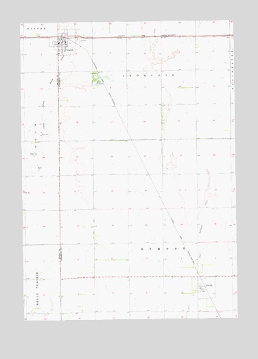 Iroquois, SD USGS Topographic Map