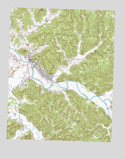 Irvine, KY USGS Topographic Map