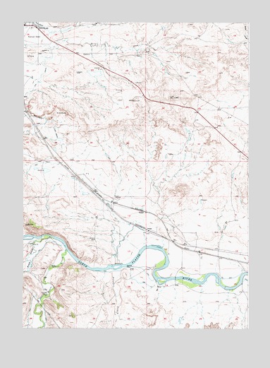 Irvine, WY USGS Topographic Map