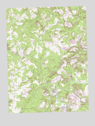 Irvona, PA USGS Topographic Map