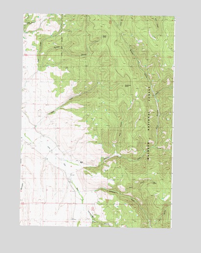Isham Creek, OR USGS Topographic Map