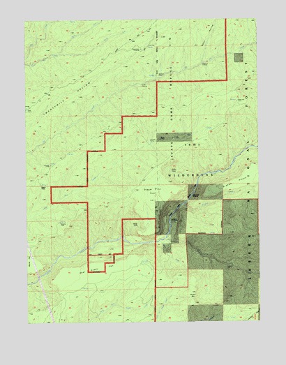 Deer Creek Flat, CA USGS Topographic Map