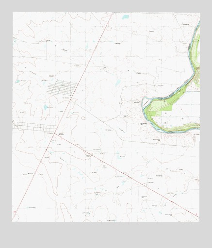 Isla Mesteno, TX USGS Topographic Map