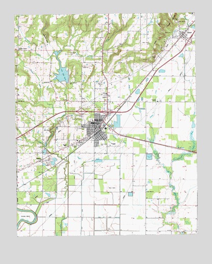 Bald Knob, AR USGS Topographic Map