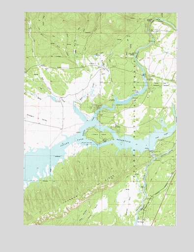 Island Park Dam, ID USGS Topographic Map