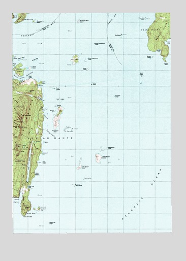 Isle Au Haut East, ME USGS Topographic Map