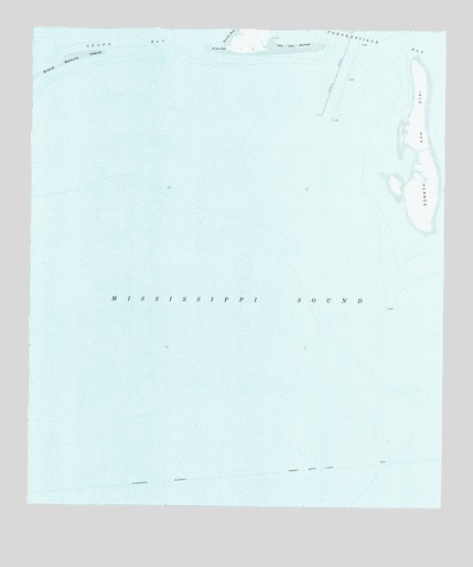 Isle aux Herbes, AL USGS Topographic Map